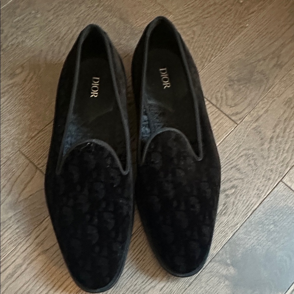 Dior Men's Elegant Black Slip-On Loafers